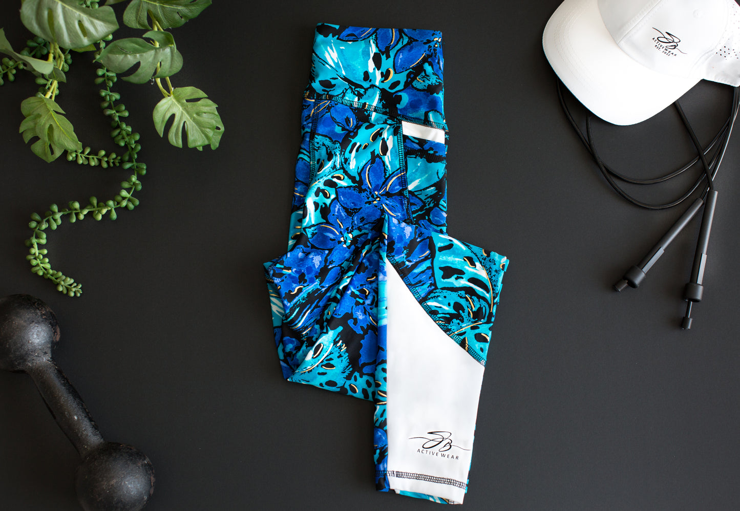 Long Blue with Gold Tight