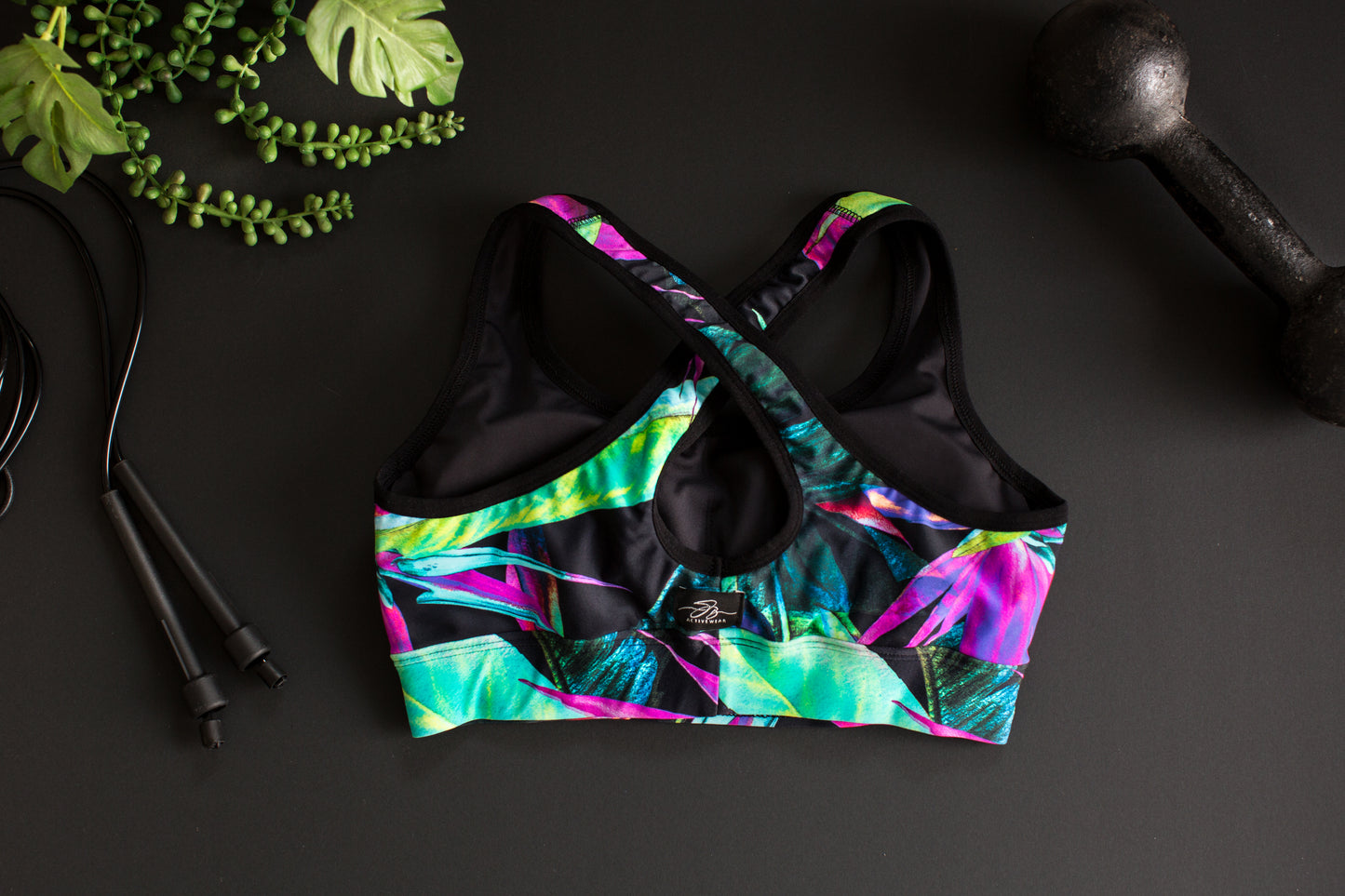 Sports Bra's - Pink Strelitzia