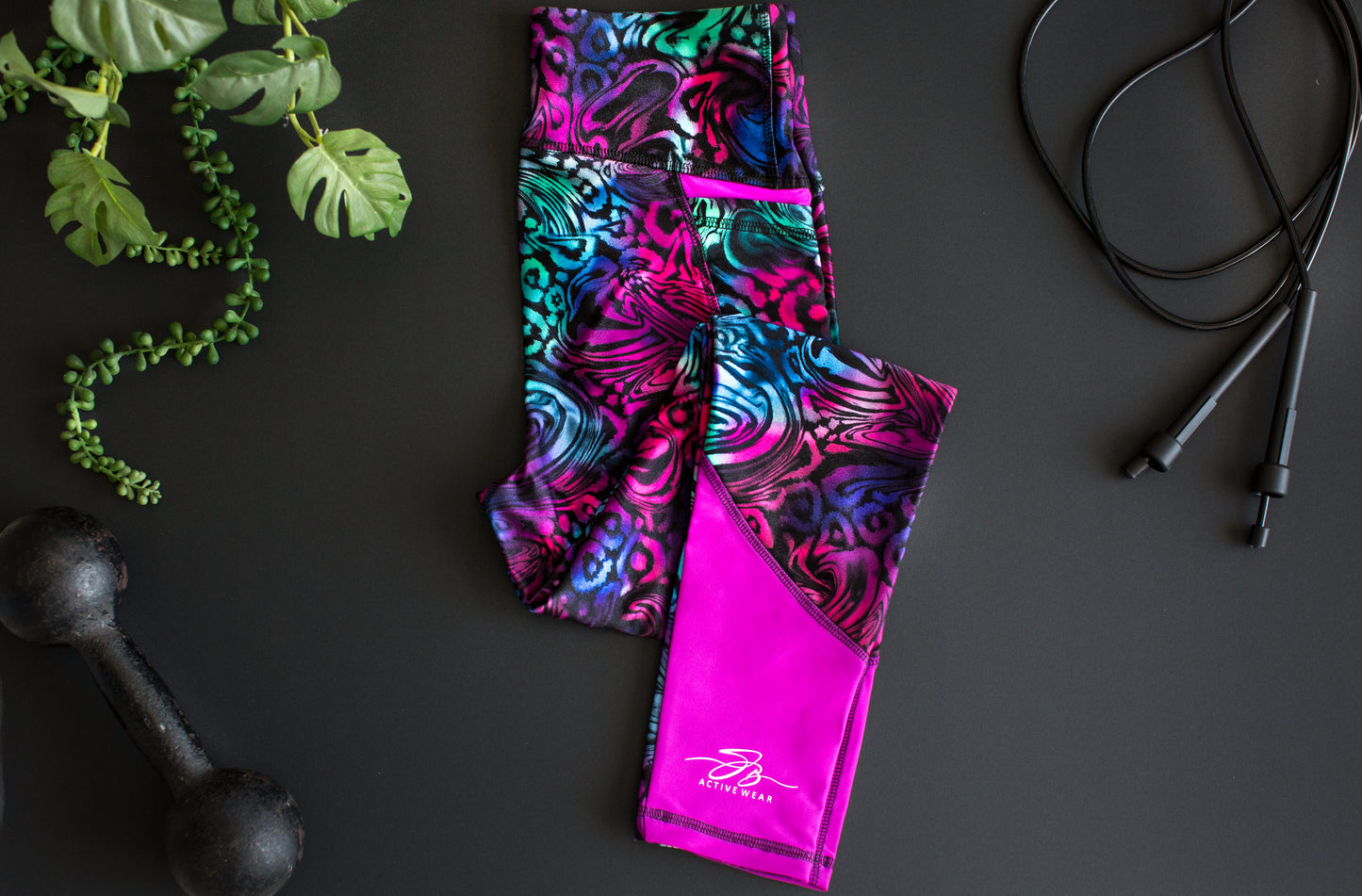 Long Rainbow Swirl Tight