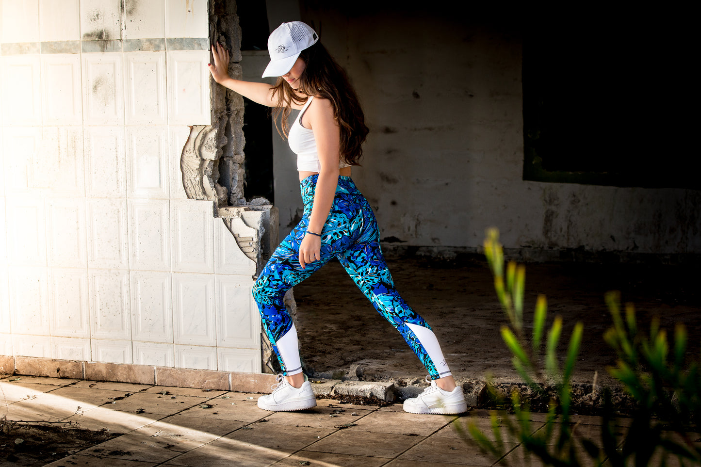 Long Blue with Gold Tight