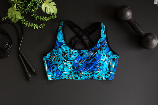Sports Bra's - Blue Print