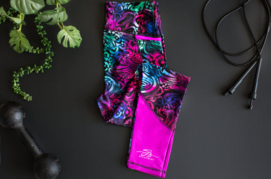 Long Rainbow Swirl Tight